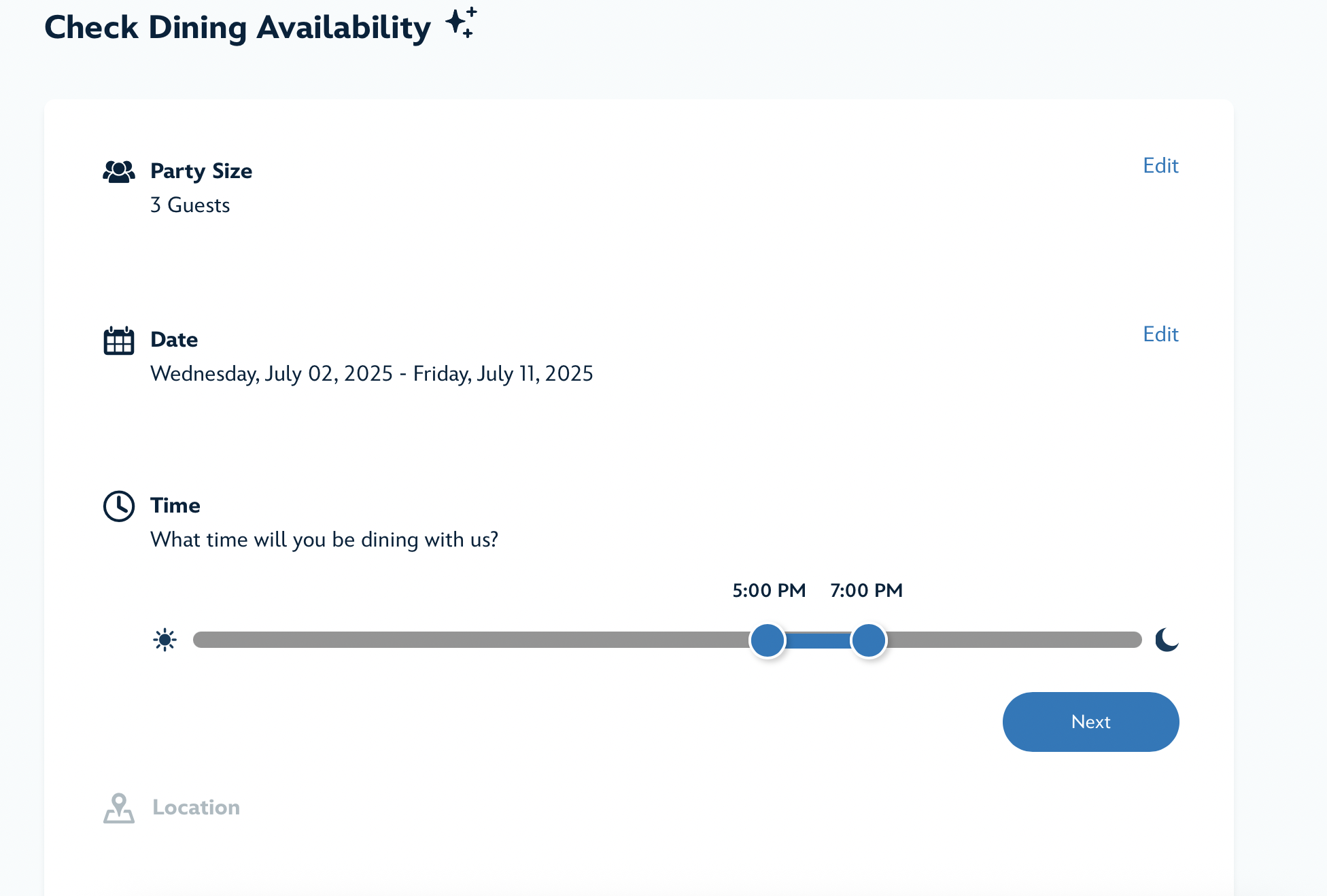 New - Walt Disney World Dining Reservation System